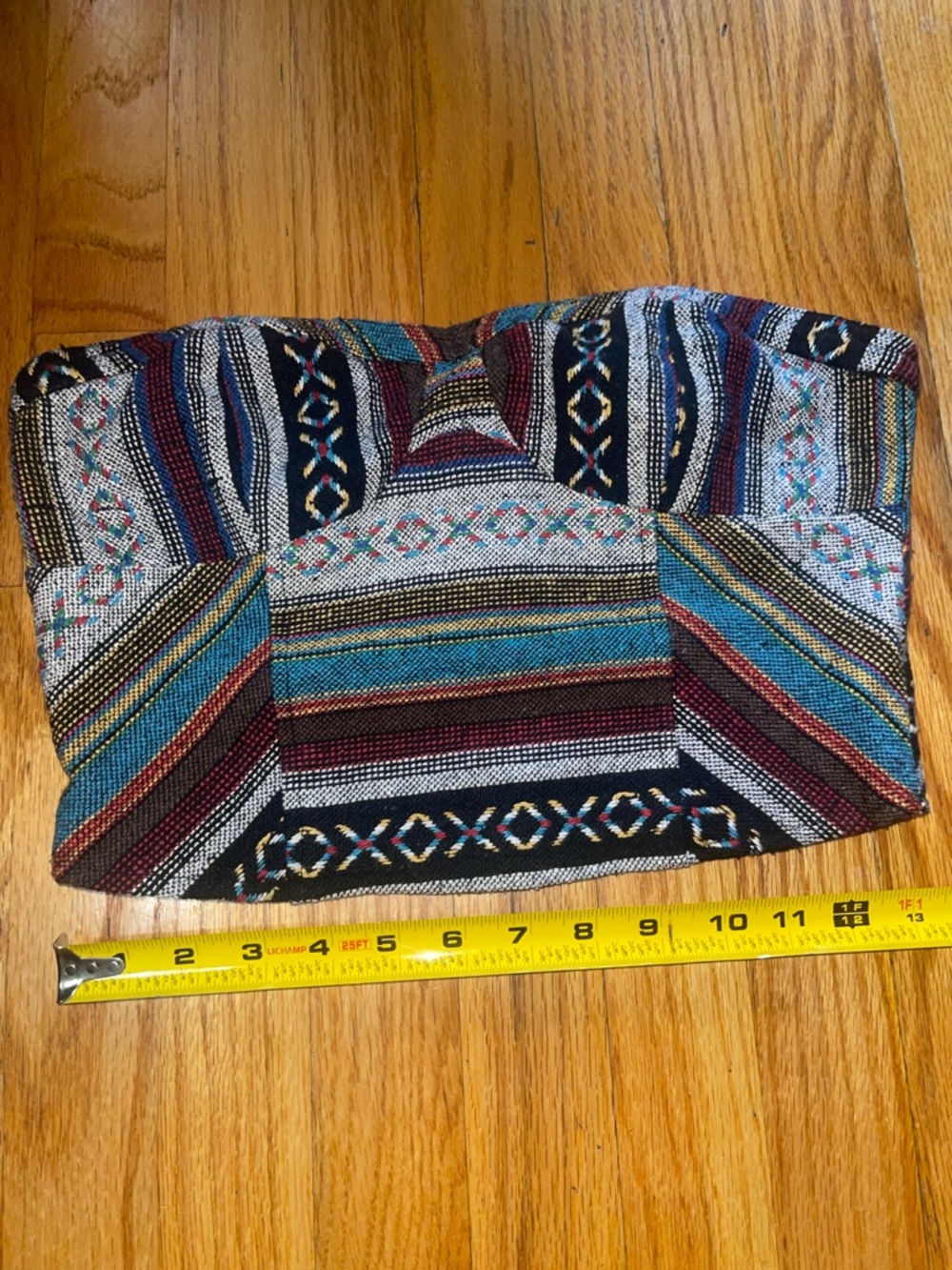 Staring at Stars Multicolor Woven Strapless Crop Top - size 6